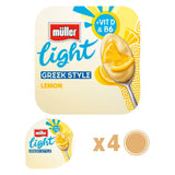 M&amp;uuml;ller Light Greek Style Luscious Lemon Yogurt 4x115g