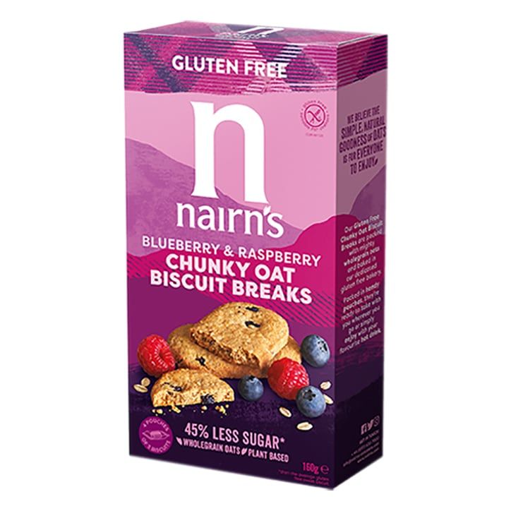 Nairn's Gluten Free Fruit Oat Biscuit Breaks 160g Blueberry &amp;amp; Raspberry