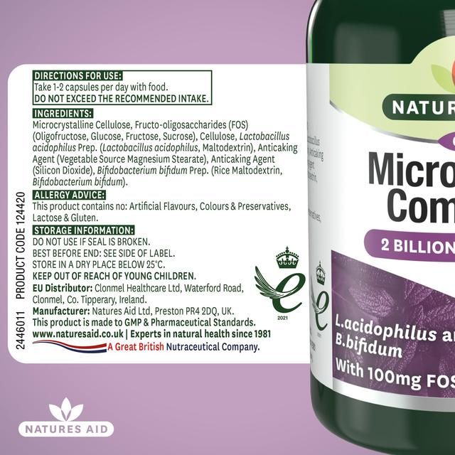 Natures Aid Probiotic Complex Supplement Capsules    60 per pack