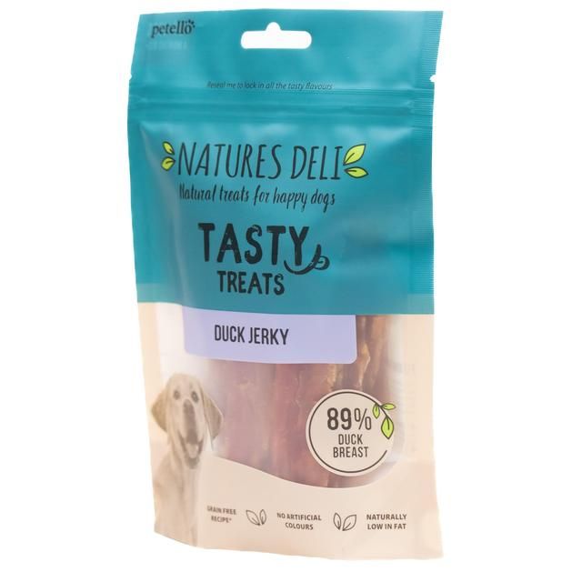 Natures Deli Duck Jerky Dog Treats   100g