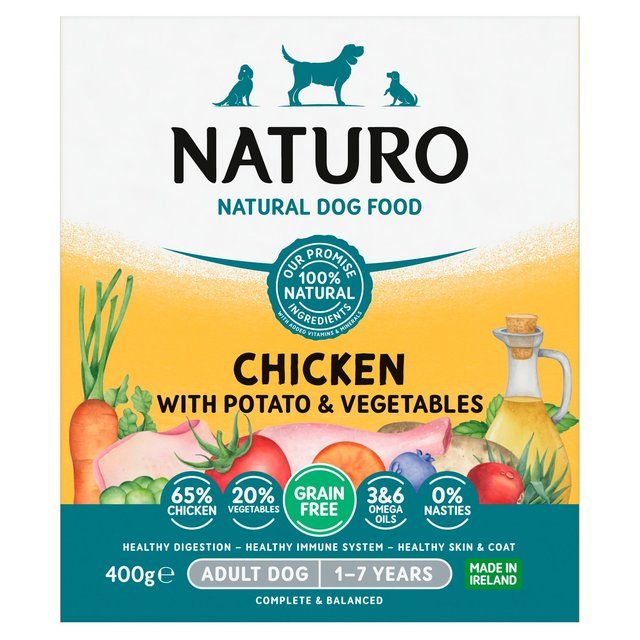 Naturo Grain Free Chicken with Potato &amp;amp; Vegetables   400g