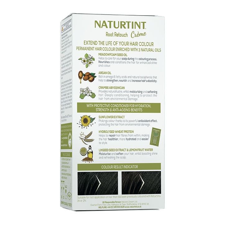 Naturtint Root Retouch Cr&amp;egrave;me - Black Shades 45ml Black