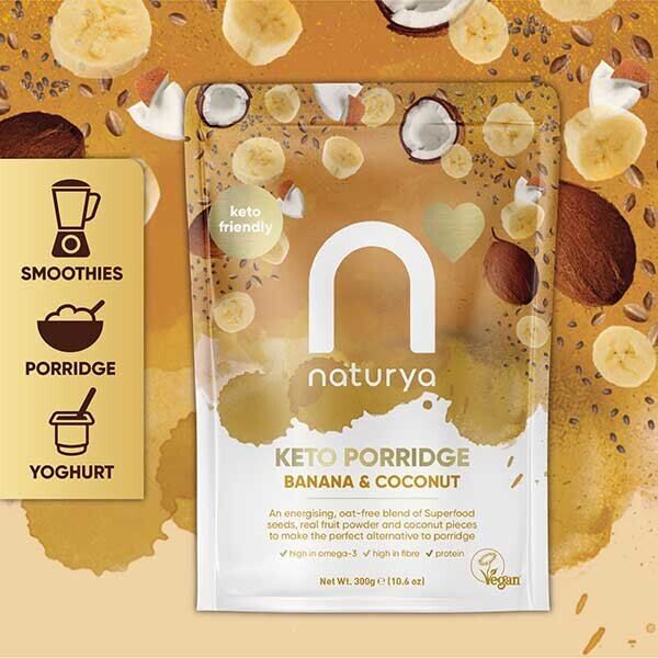 Naturya Keto Porridge Banana &amp;amp; Coconut 300g