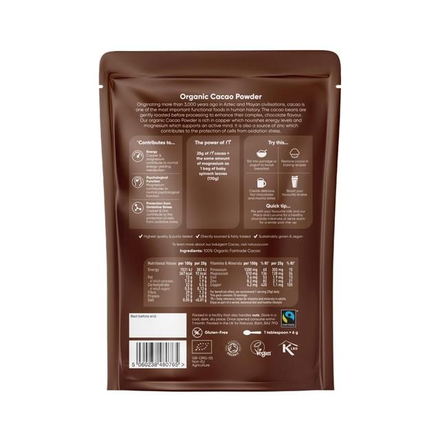 Naturya Organic Fair Trade Cacao Powder   250g