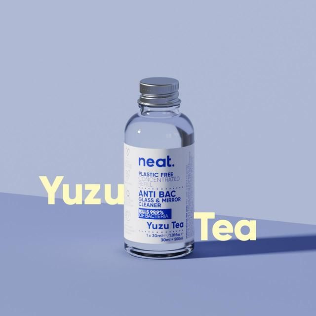 Neat Anti-Bac Glass Cleaner Refill Starter Pack Yuzu Tea   500ml
