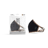 NEQI 3PLY Reusable Face Masks - 3 Pack (Adult S/M - Leopard)