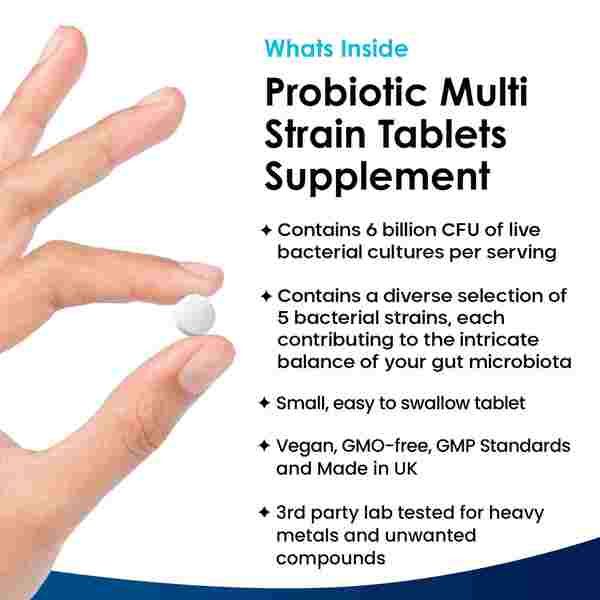 New Leaf Probiotic Multi Strain 120 Tablets Gut &amp;amp; Digestive