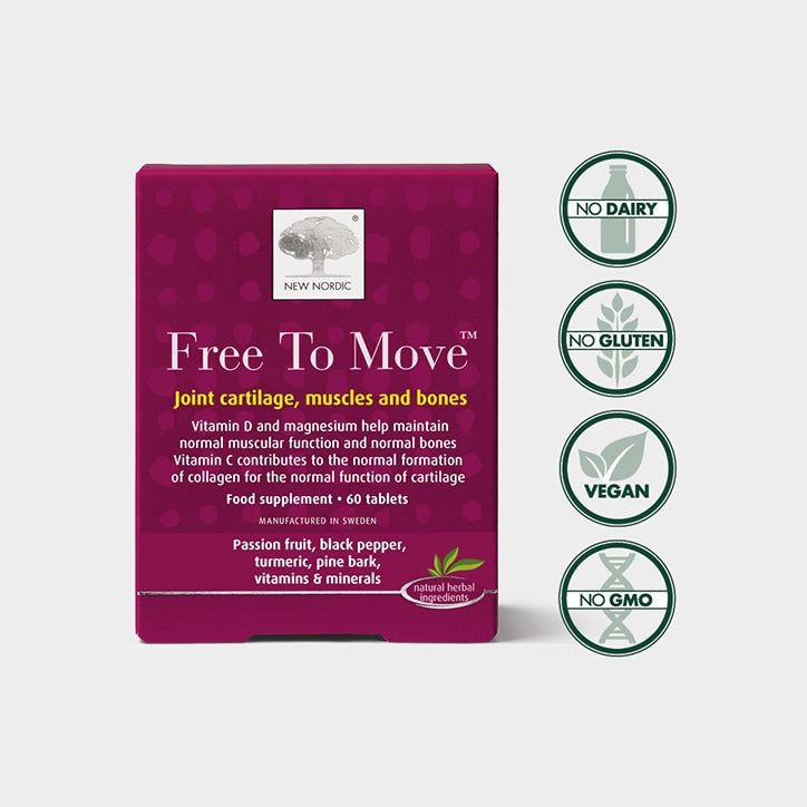 New Nordic Free to Move Joint Cartilage, Muscles &amp;amp; Bones 60 Tablets