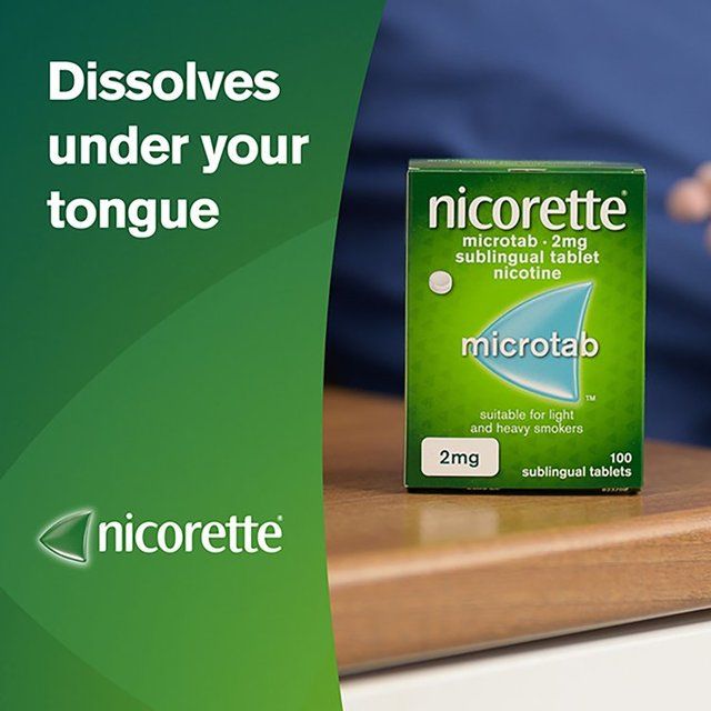 Nicorette Microtabs 2 mg100 tabs (Stop Smoking Aid)   100 per pack