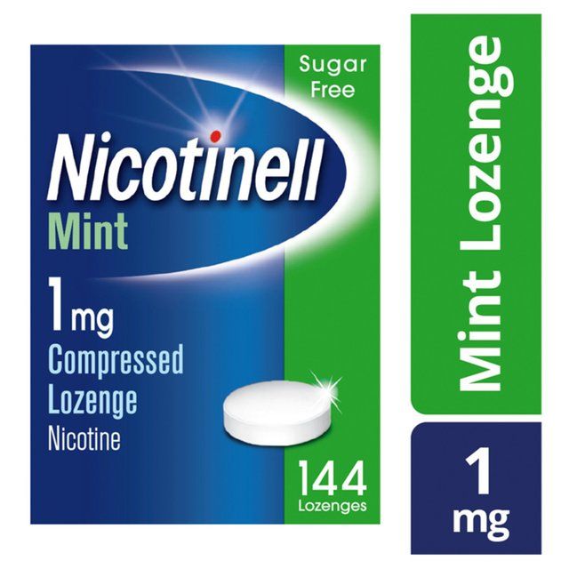 Nicotinell Nicotine Lozenge Stop Smoking Sugar Free Mint 1mg 144 Pack   144 per pack
