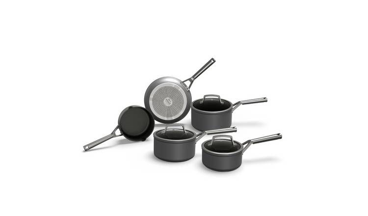 Ninja Zerostick Aluminium 5 Piece Non Stick Pan Set - Grey