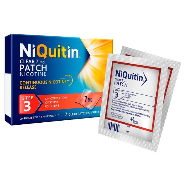 NiQuitin CQ 7mg Clear Patch Step 3   7 per pack