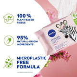 NIVEA Biodegradable 3 in 1 Micellair Micellar Cleansing Face Wipes   25 per pack