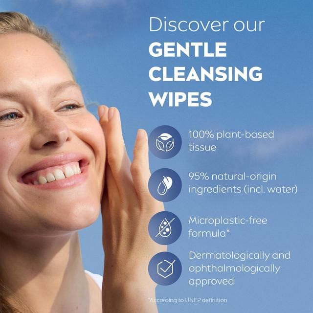 NIVEA Biodegradable Refreshing Face Cleansing Wipes   25 per pack