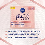 NIVEA Hyaluron Cellular Elasticity Filler Anti-Wrinkle Day Face Cream SPF30   50ml