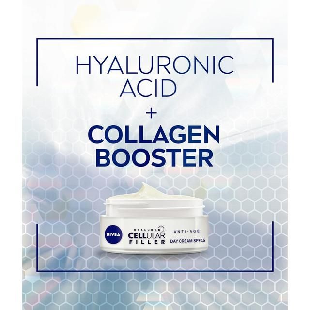 NIVEA Hyaluron Cellular Filler Anti-Age Day Cream SPF15   50ml