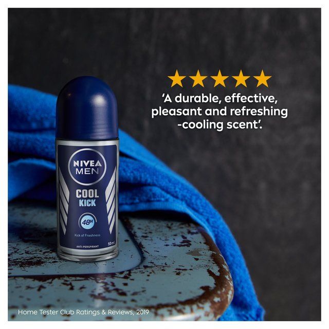 NIVEA MEN Cool Kick Anti-Perspirant Deodorant Roll-On   50ml
