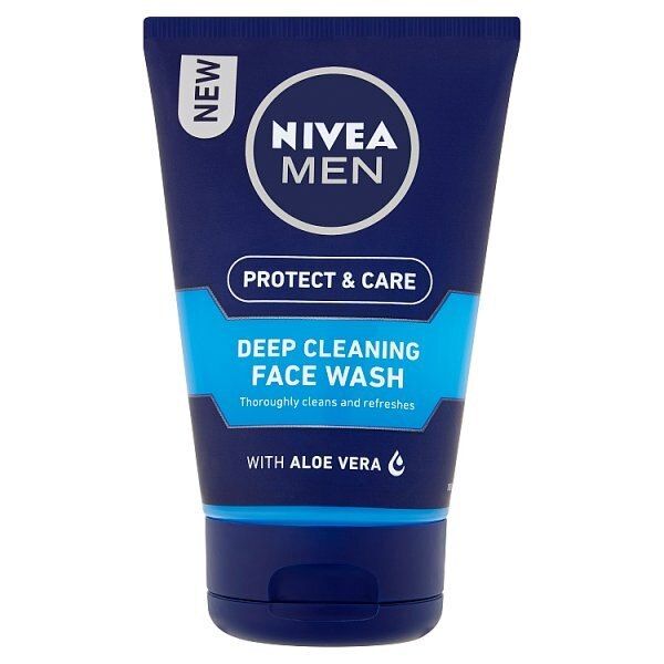 NIVEA MEN Deep Cleaning Face Wash Protect &amp;amp; Care, 100ml
