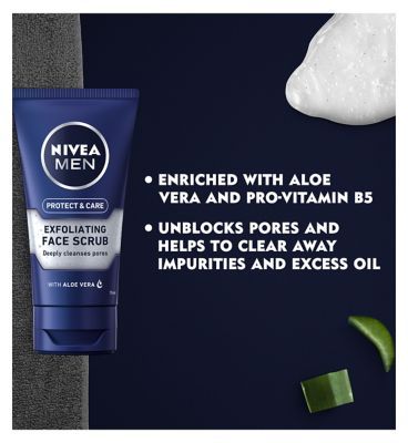 NIVEA MEN Exfoliating Face Scrub Protect &amp;amp; Care, 75ml