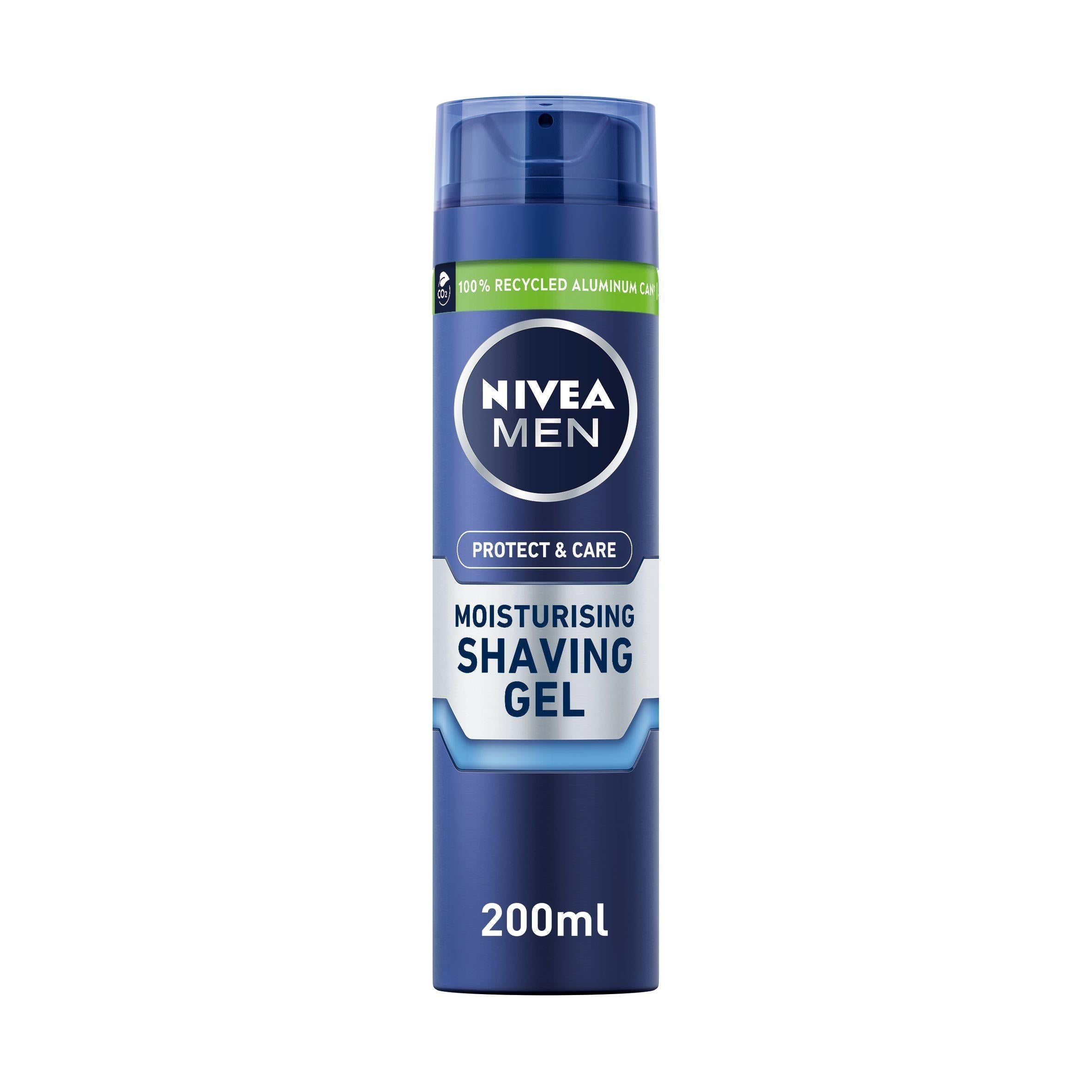 NIVEA MEN Protect &amp;amp; Care Moisturising Shaving Gel with Aloe Vera 200ml