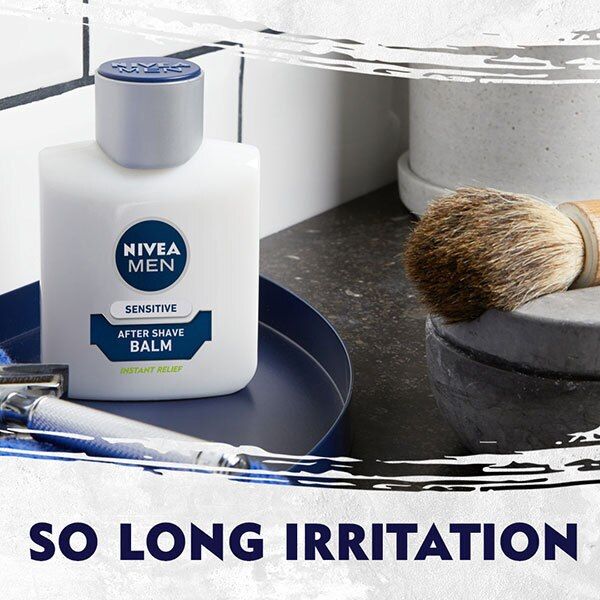 NIVEA MEN Sensitive Post Shave Balm with 0% Alcohol, 100ml