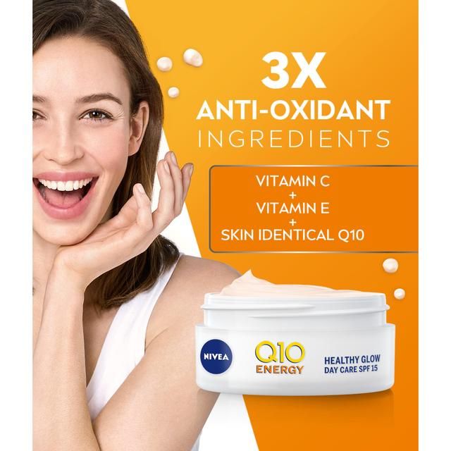 NIVEA Q10 Energy Anti-Wrinkle Day Face Cream SPF 15    50ml