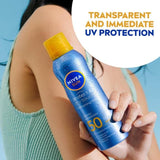 NIVEA SUN Protect &amp;amp; Dry Touch SPF 50 Mist Sunscreen Spray   200ml