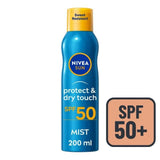 NIVEA SUN Protect &amp;amp; Dry Touch SPF 50 Mist Sunscreen Spray   200ml