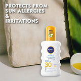 NIVEA SUN Sensitive SPF 30 Sun Lotion Spray   200ml