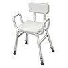 NRS Healthcare Malvern Stool With Arms &amp;amp; Padded Back