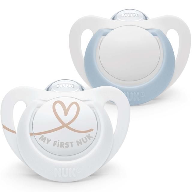 NUK Star Soother 0-6m Blue 2 Pack   2 per pack
