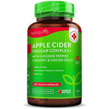 Nutravita Apple Cider Vinegar + Turmeric &amp;amp; Ginger - 180 Caps
