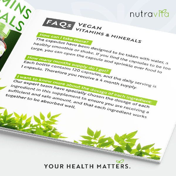 Nutravita Vegan Essential Multivitamins - 120 Vegan Capsules