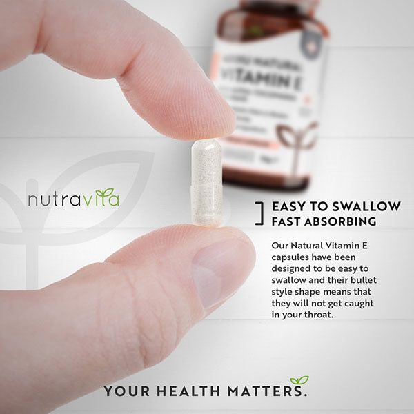 Nutravita Vitamin E 400IU - 90 Vegan Capsules