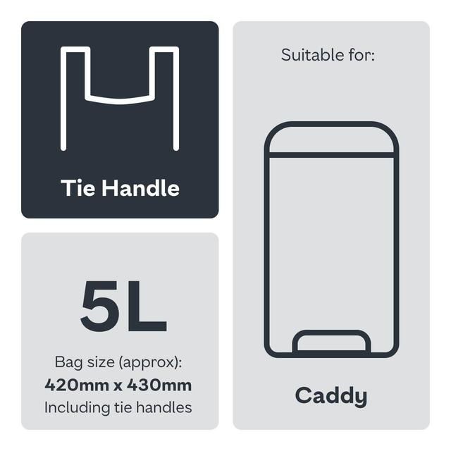 Ocado Compostable Caddy Liners 5L   20 per pack