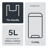 Ocado Compostable Caddy Liners 5L   20 per pack