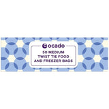 Ocado Medium Twist Tie Food &amp;amp; Freezer Bags    50 per pack