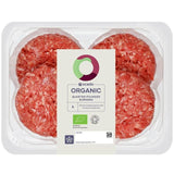 Ocado Organic 4 Quarter Pounder Burgers   454g