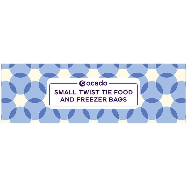 Ocado Small Twist Tie Food &amp;amp; Freezer Bags   80 per pack