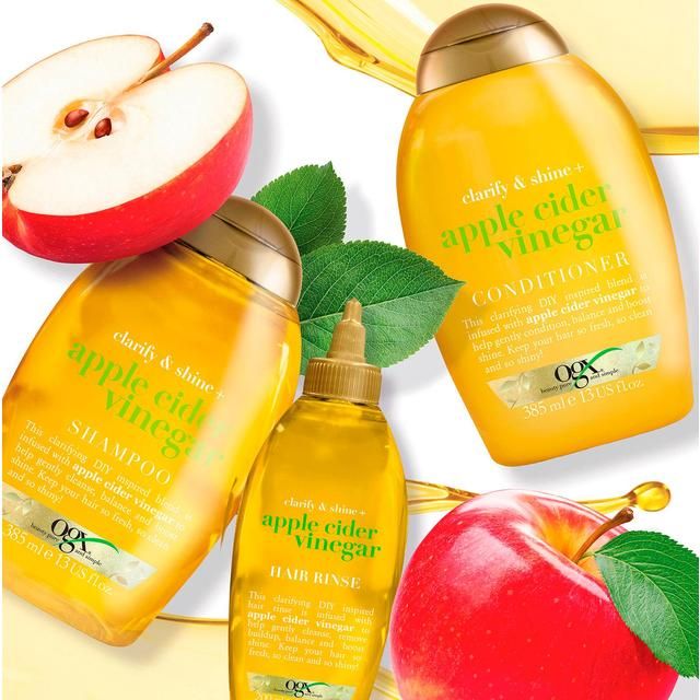 OGX Clarify &amp;amp; Shine+ Apple Cider Vinegar pH Balanced Conditioner   385ml