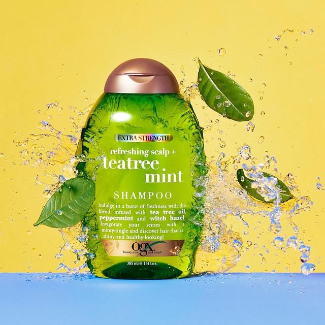 OGX Refreshing Scalp+ Teatree Mint Extra Strength Shampoo   385ml