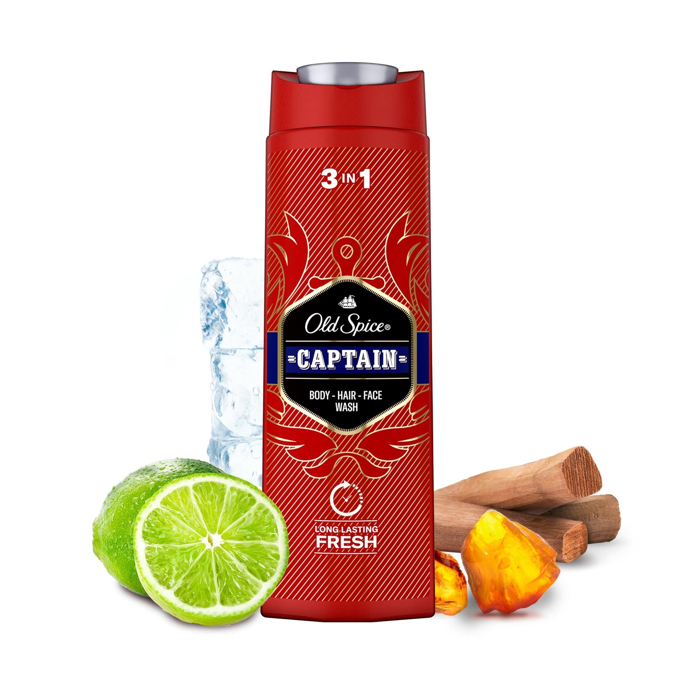 Old Spice Captain Shower Gel &amp;amp; Shampoo For Men 400ml
