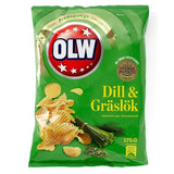 Olw Dill &amp;amp; Graslok Dill &amp;amp; Chives Crisps   175g