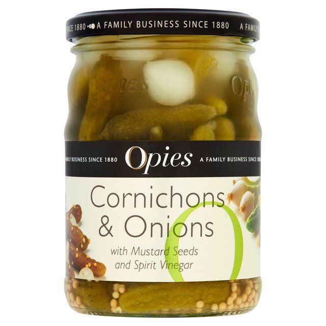 Opies Cornichons &amp;amp; Onions   350g