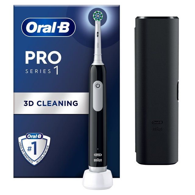 Oral-B Pro 1 Cross Action  Black (+Travel Case)