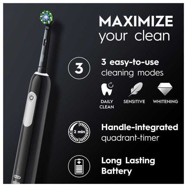 Oral-B Pro 1 Cross Action  Black (+Travel Case)