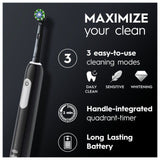 Oral-B Pro 1 Cross Action  Black (+Travel Case)