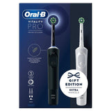 Oral-B Vitality PRO Black &amp;amp; white Electric Toothbrush Duo Pack   2 per pack