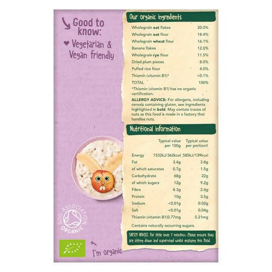 Organix Banana &amp;amp; Plum Baby Porridge
