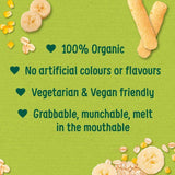 Organix Banana Weaning Wands Organic Baby Finger Finger Food 6 months+   25g